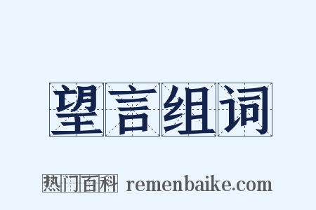 望言组词是什么意思的图片